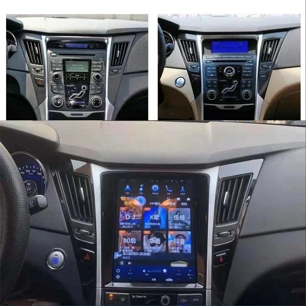 Car Stereo Radio WIFI Navi 2+64G For Hyundai Sonata 2011-2015 Carplay Android 15