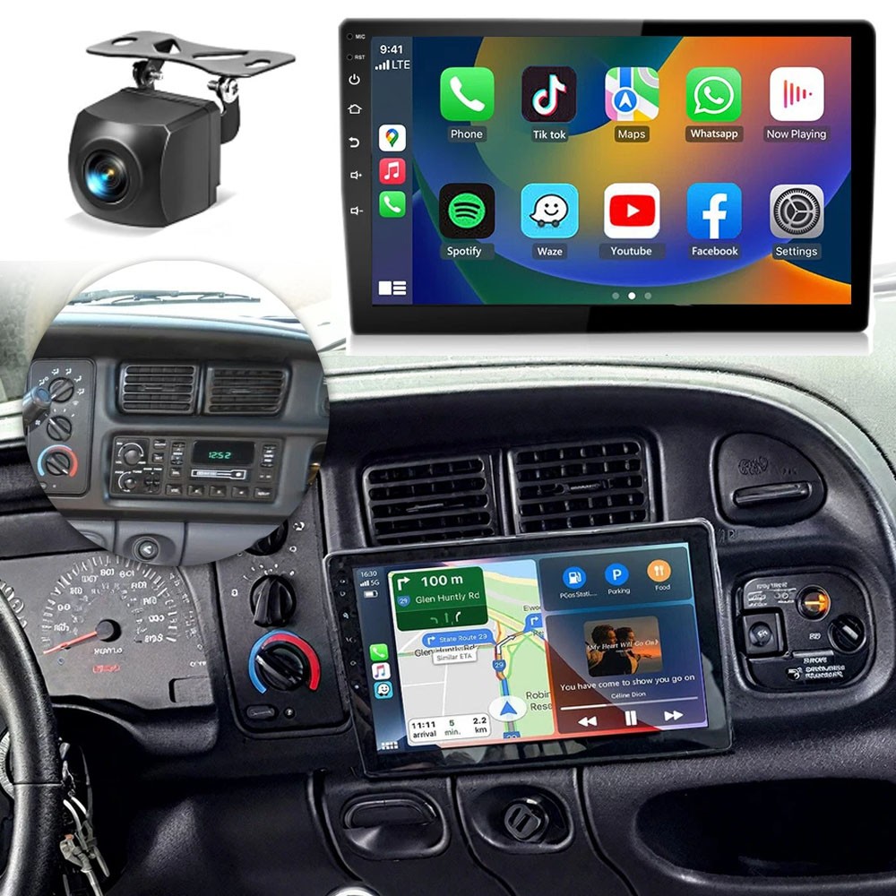 For 1994-2002 Dodge Ram CarPlay Android 13 Car Radio Stereo GPS IPS