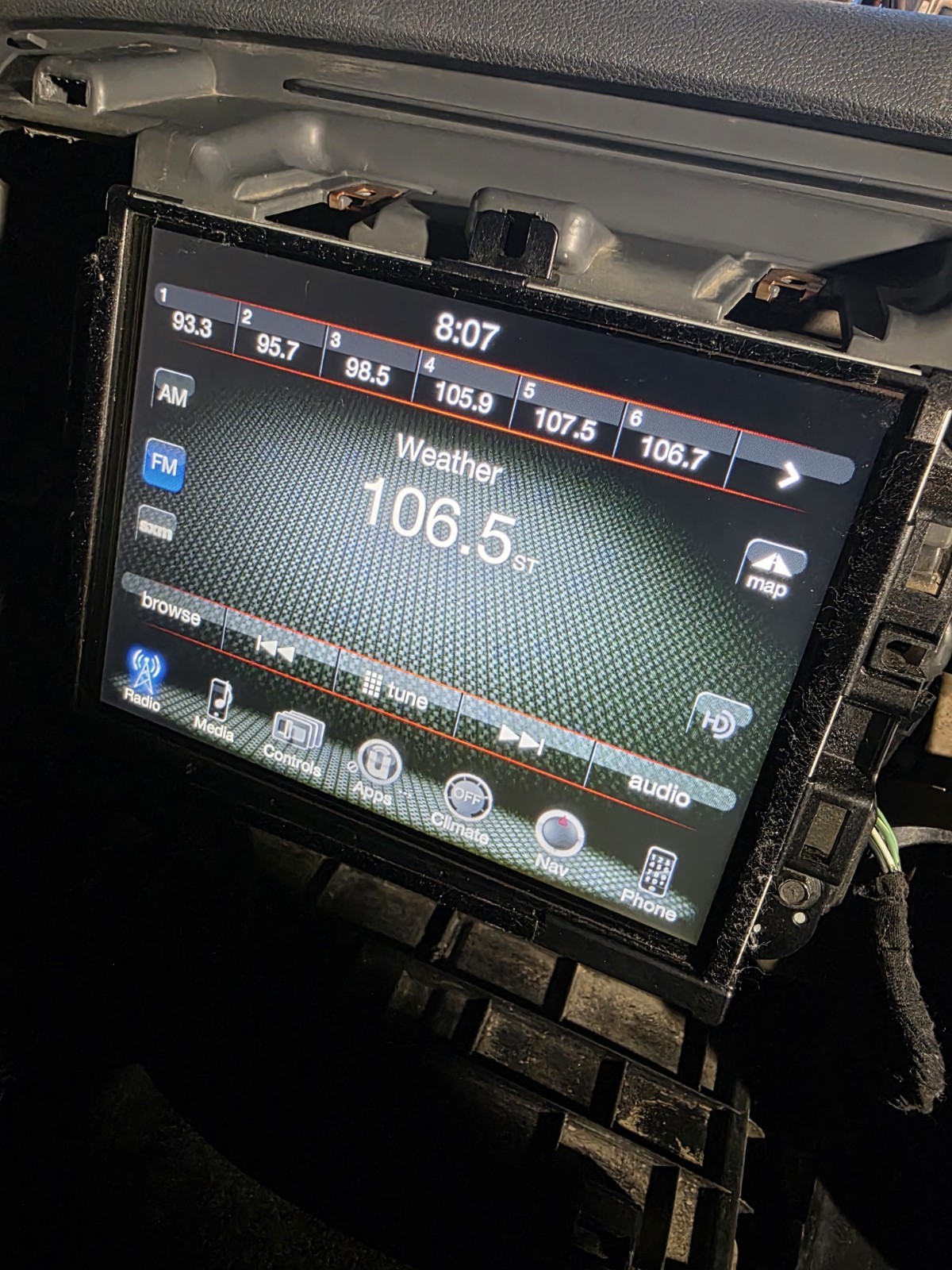 RAM. DODGE .U CONNECT 8.4 INCH SCREEN RADIO. 4 DIGIT CODE INCLUDED