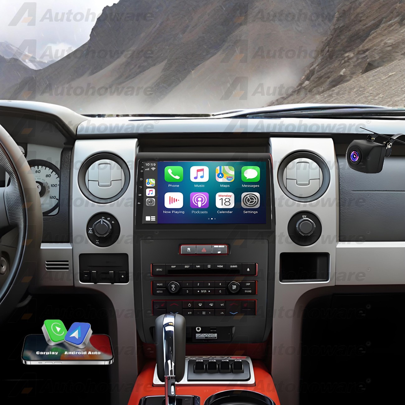 9″ Android 13 Car Stereo Radio GPS 2+32GB For Ford F150 2009-2014 Apple CarPlay