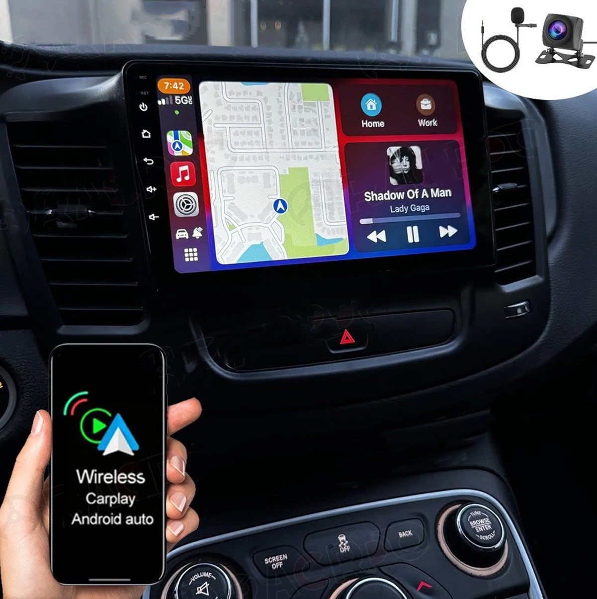 Car Radio Stereo Carplay For 2015-2017 Chrysler 200C/200 Head Unit Android 15