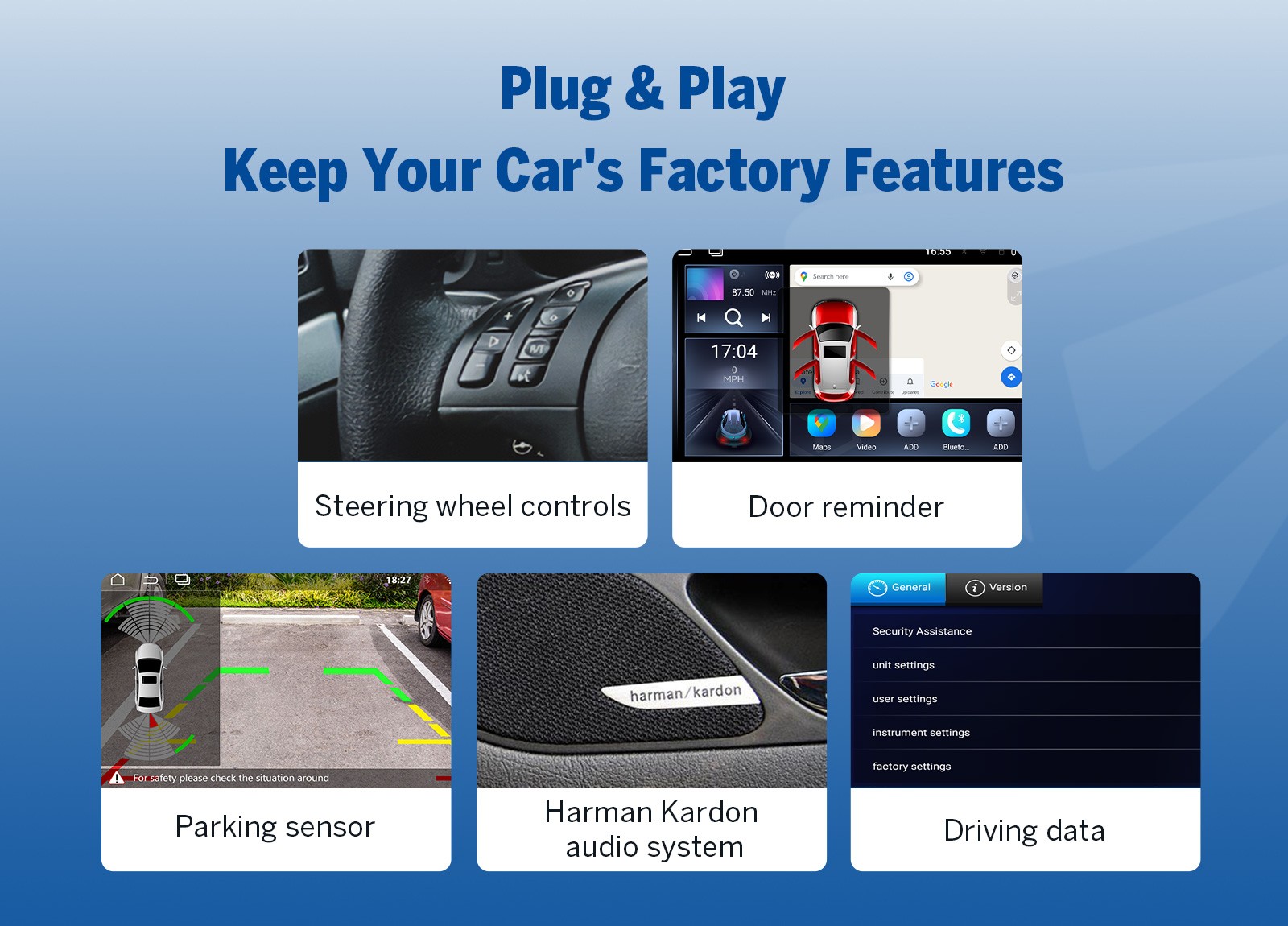CAM+DVR+OBD+7″ Android 13 Car Stereo GPS Navigation Radio CarPlay for BMW E39 M5