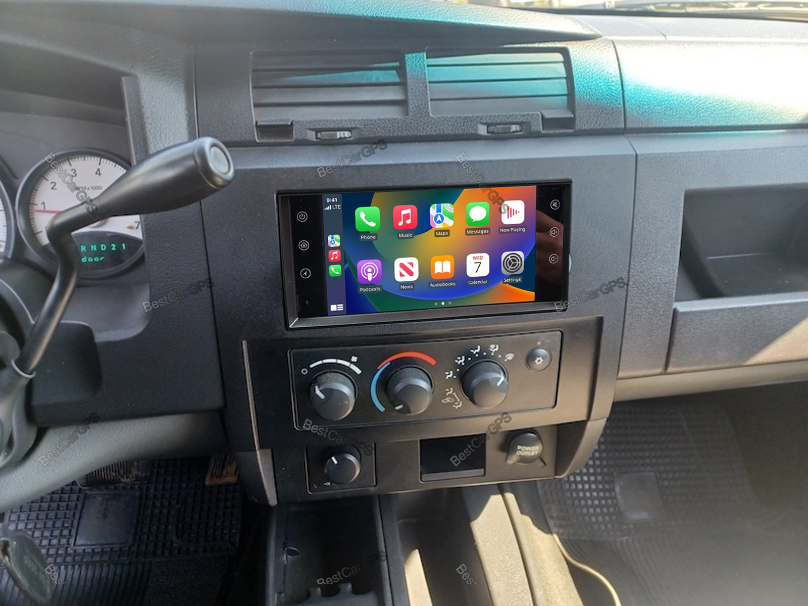 For 2008-2011 Dodge Dakota In Dash Radio Rotated Android 15 Stereo CarPlay GPS