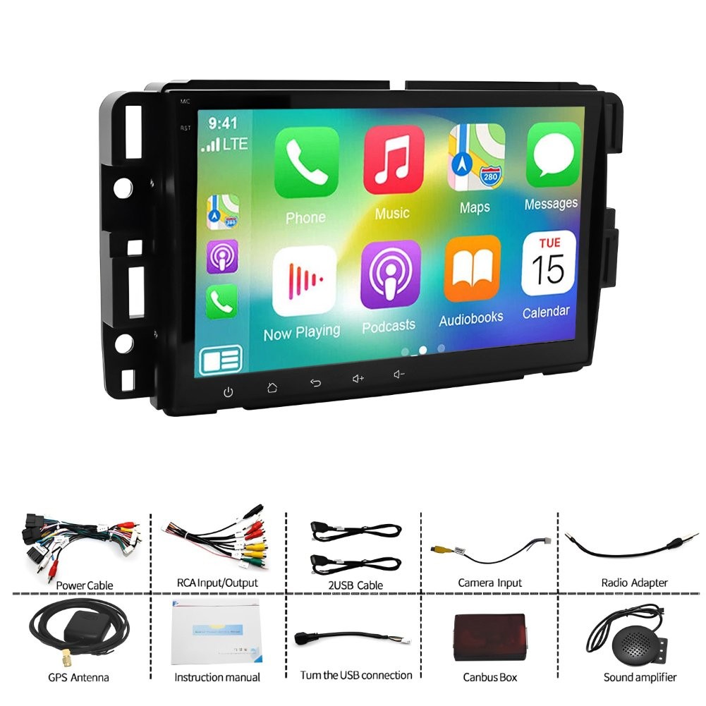 For 2008-2024 Chevrolet Express 8″ Android 15 Carplay Car Stereo Radio GPS Navi