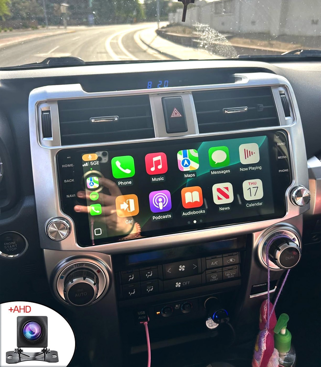 For 2009-2019 Toyota 4Runner Apple Carplay Radio Android 13 GPS NAV WIFI +Camera