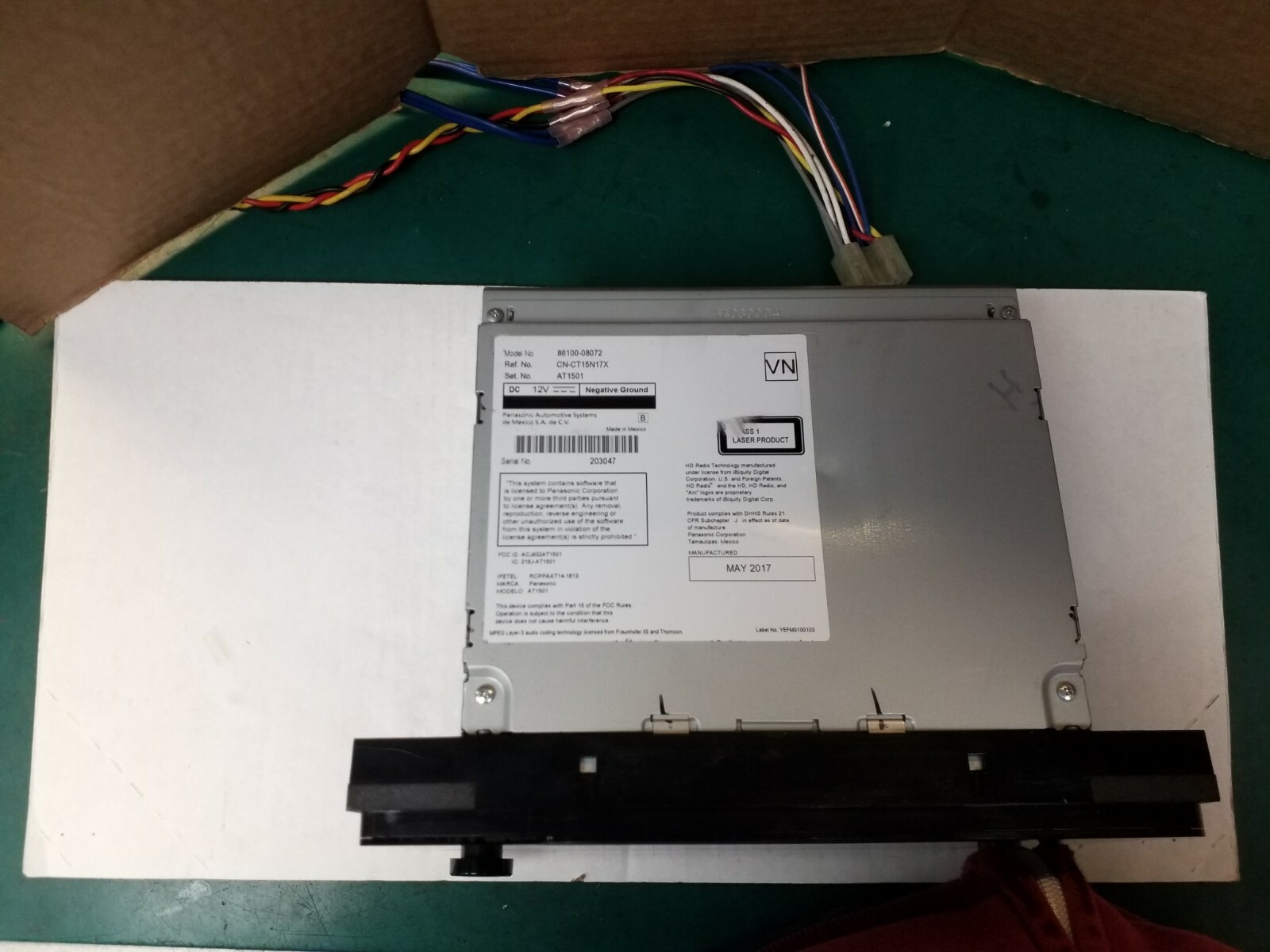 2015-2017 TOYOTA SIENNA *REPAIR SERVICE* AMFM NAV OEM Radio *86100-08072* 510158