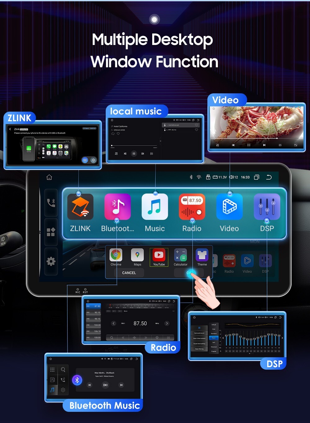 8+128GB CarPlay For Honda CRV 2007-2011 Android 12 GPS Car Stereo Radio DSP WIFI