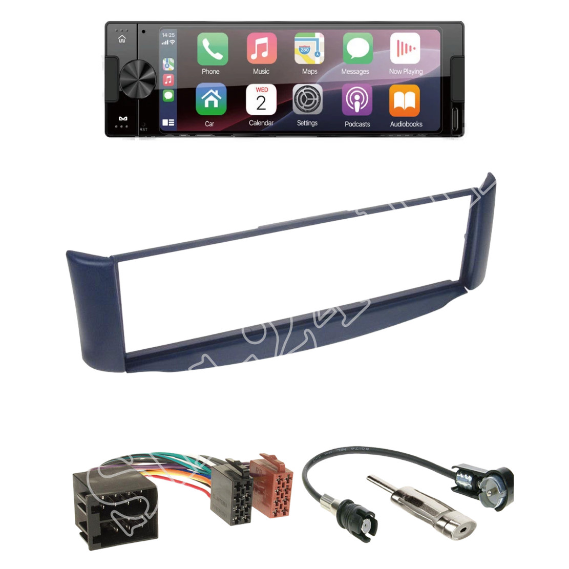 Ampire CPR60 Radio DAB + Bluetooth with installation kit for Smart ForTwo (BR 450)
