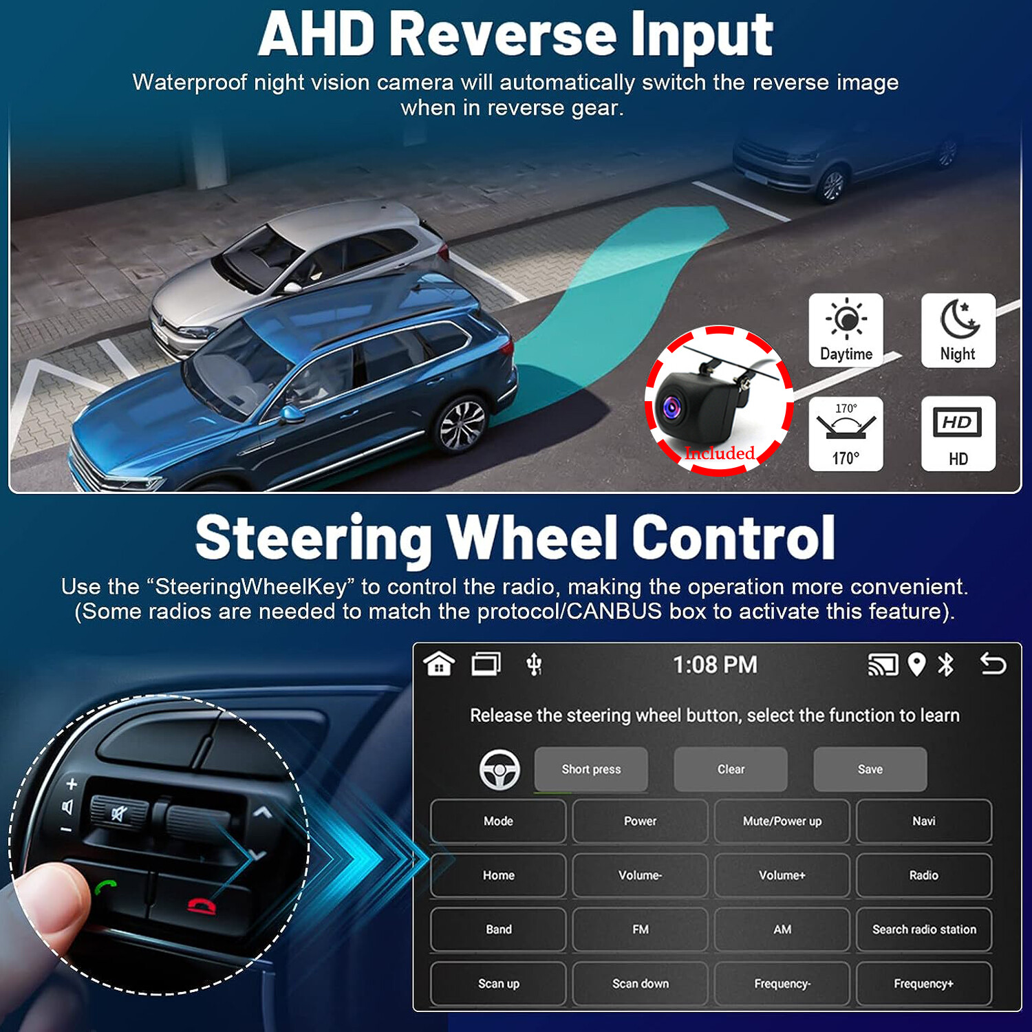 Android 13 Radio 2+32GB GPS Carplay DSP For Chevy Tahoe Suburban GMC Yukon 06-14