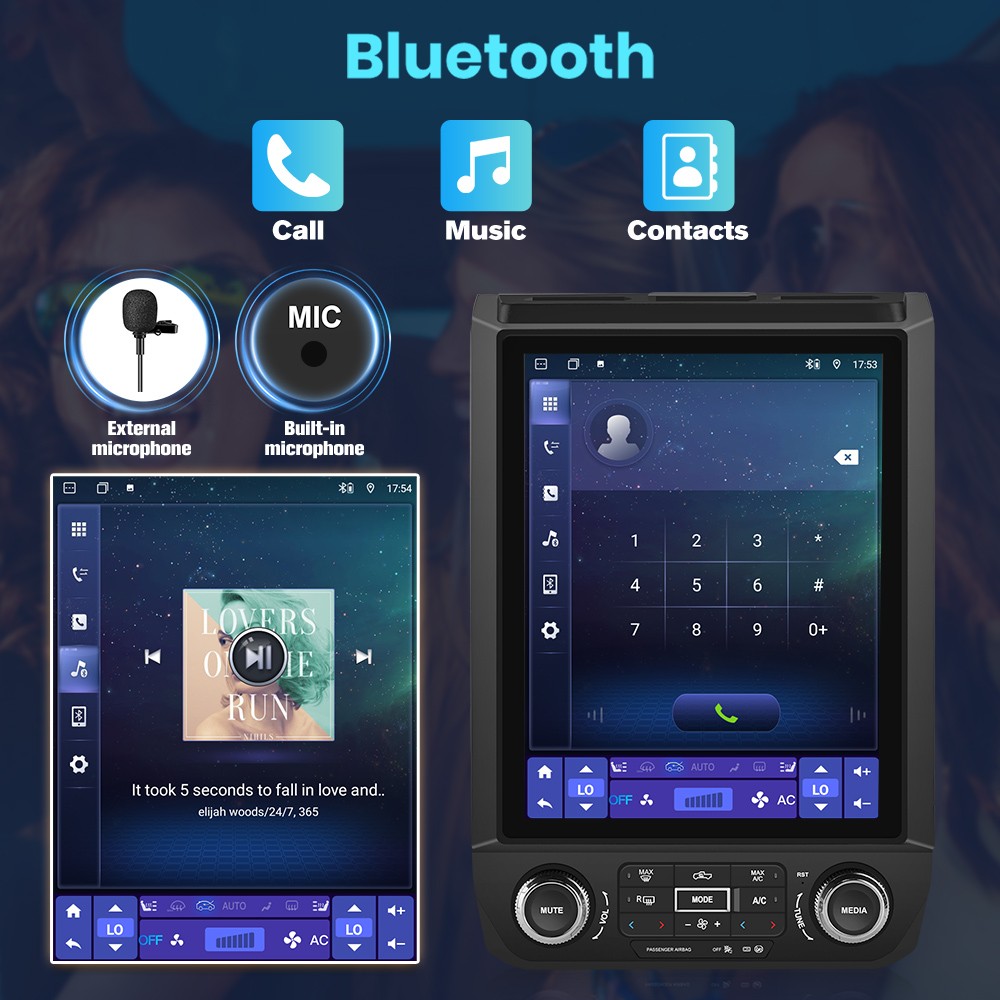 For Ford F150 2015-2021 4+64G Carplay 8Core Android15 12.1″Car Radio GPS Navi 4G