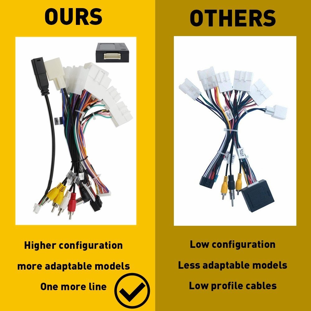 1-10Set Stereo Radio Power Harness Cable Wire Adapter Support JBL AMP For Toyota