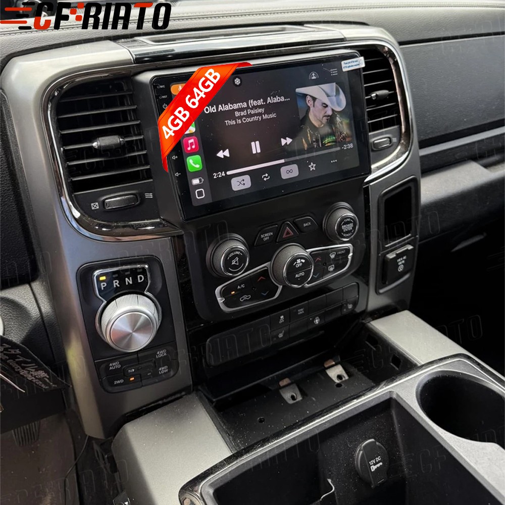 4+64GB Android 15 Carplay Car Stereo Radio For 2013-19 Dodge Ram 1500 2500 3500