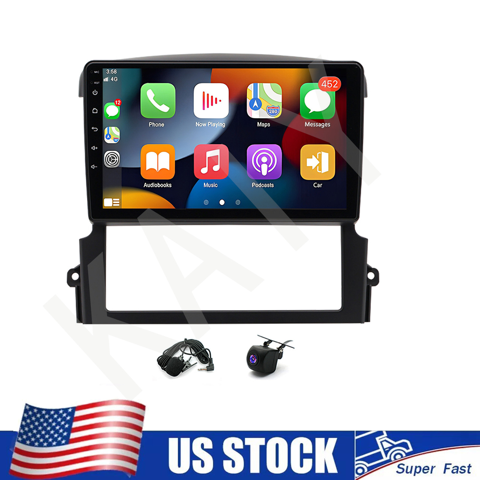 Android Wireless Carplay Car Stereo WIFI GPS Navi Radio For Kia Sorento 2004-08