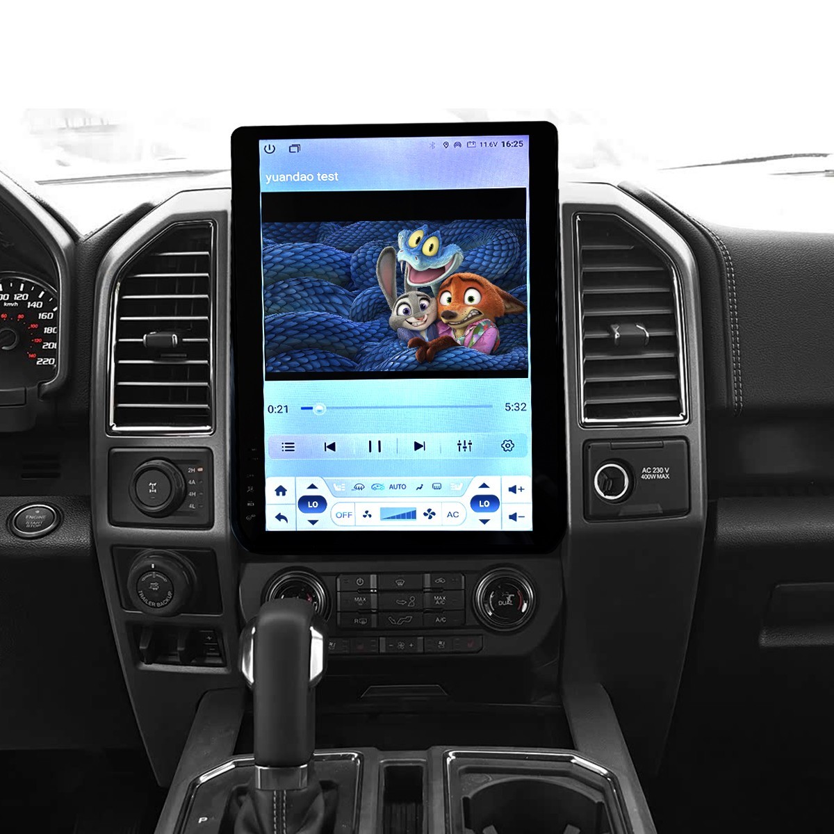 14.5” Radio Stereo Android GPS CarPlay For FORD F150 F250 F350 F550 Tesla Style