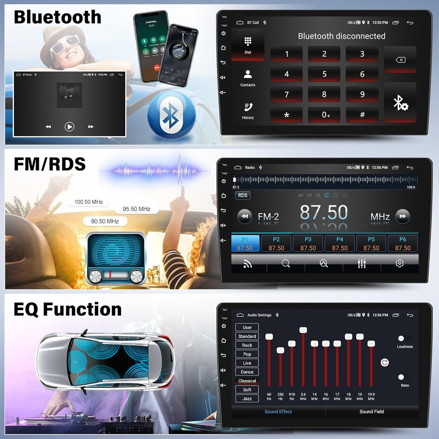 Audi A3 2008-2012 Wireless CarPlay Android Auto 9 inch Car Stereo