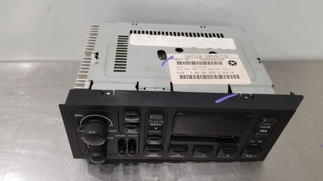 2001 DODGE RAM 2500 SLT RADIO AUDIO DISPLAY CONTROL PANEL WITH RECEIVER