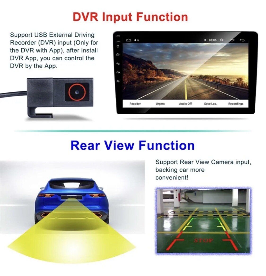9 Inch Android 2 DIN Car Radio GPS Multimedia Player Support Carplay Univer P5V5