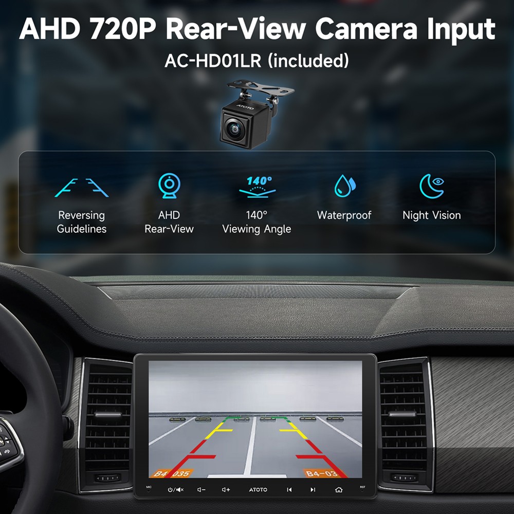 ATOTO Double Din Android Car Stereo 9 Inch ChatGPT GPS Navigation Backup Camera