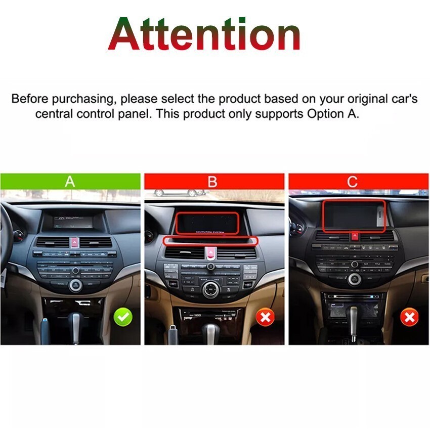 10.1in Android 15 Stereo Apple Carplay Car Radio For HONDA ACCORD 8th 2008-2012
