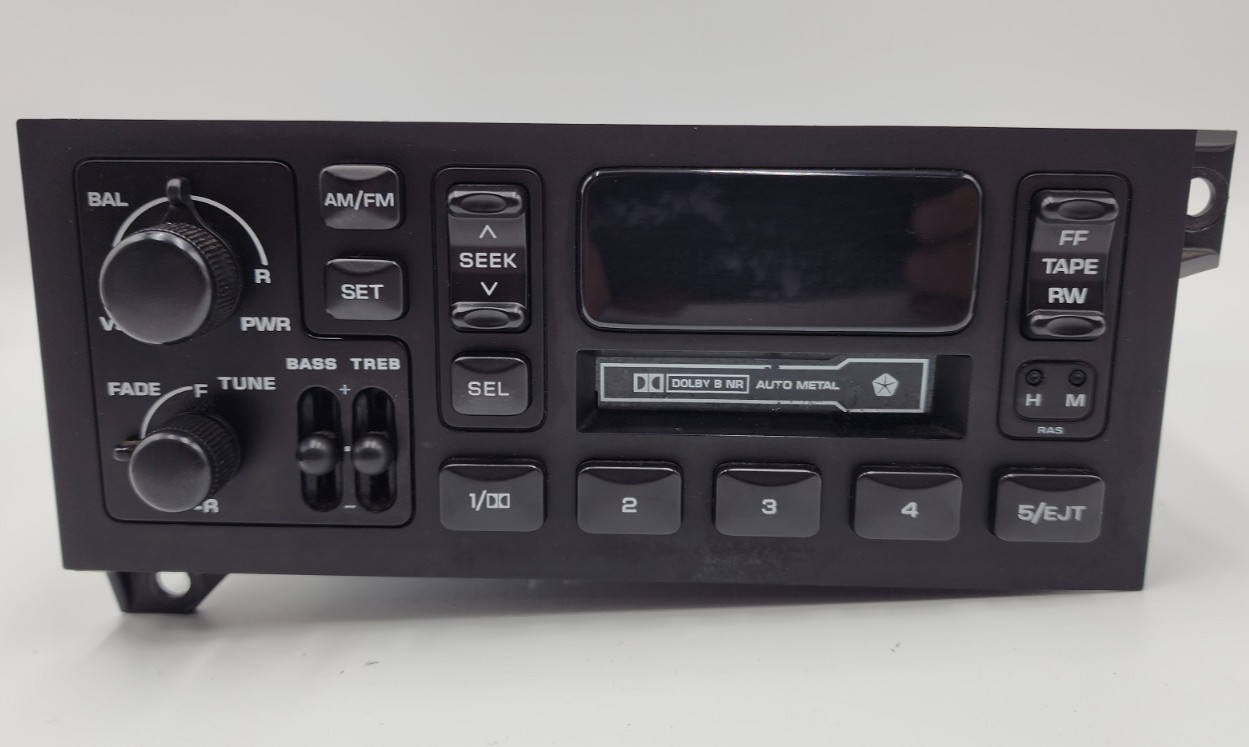 1984-2001 Jeep Dodge Ram OEM AM FM Radio P04858556AD *Tested*