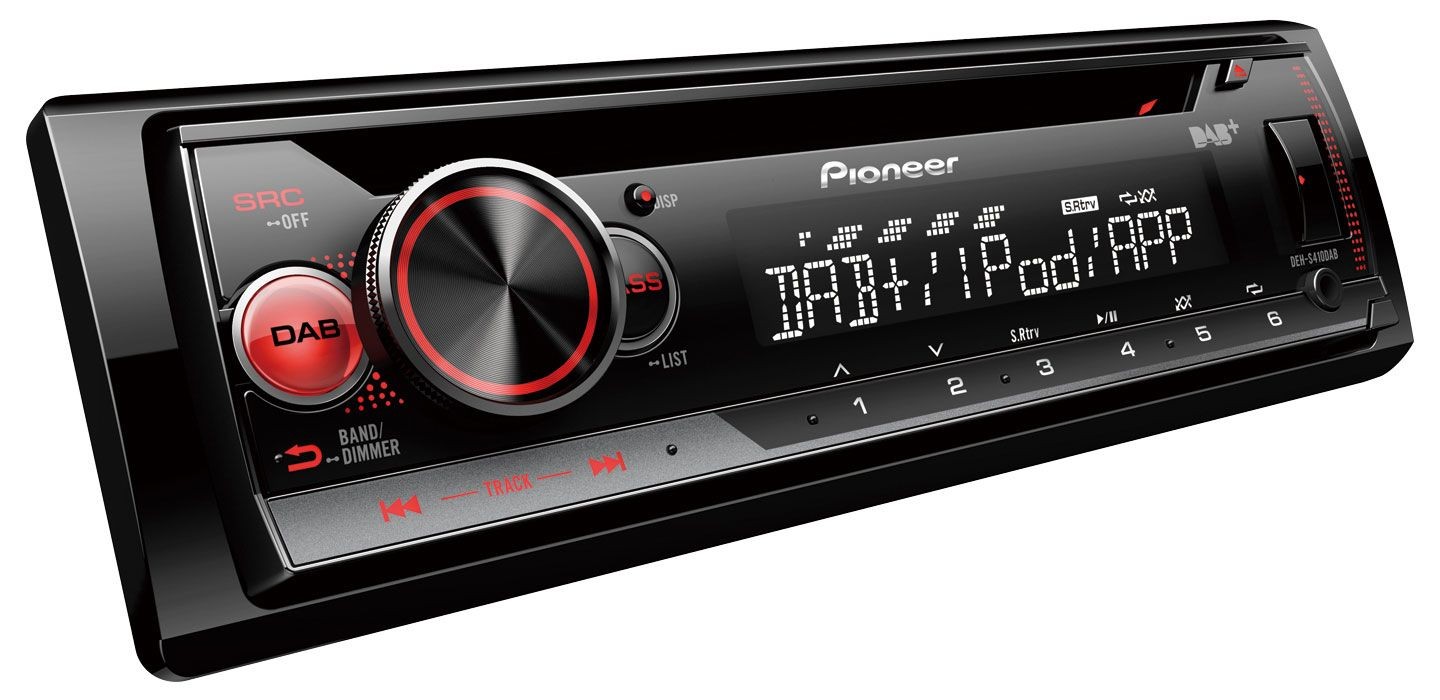 Pioneer USB MP3 DAB AUX CD Car Stereo for Lancia Y (1996-2004) – Black