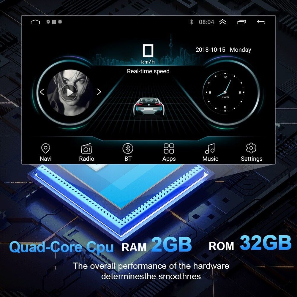 para 2001 2002-2004 DODGE DAKOTA CARPLAY ANDROID Radio Estéreo de Coche GPS