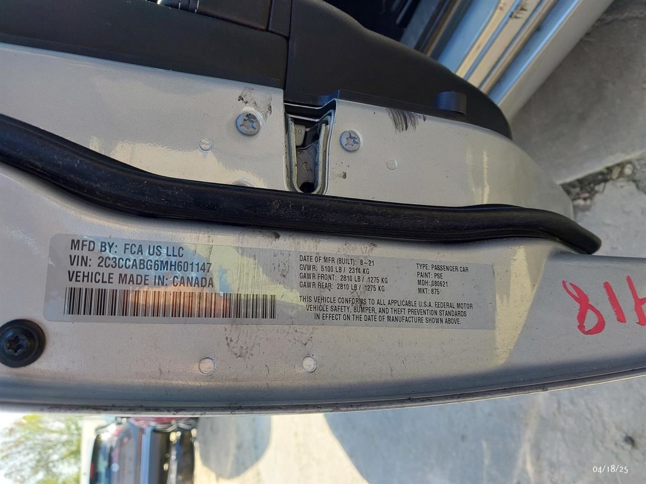 Audio Equipment Radio Amplifier 276 Watt Opt RD7 Fits 17-23 CHALLENGER 3373283