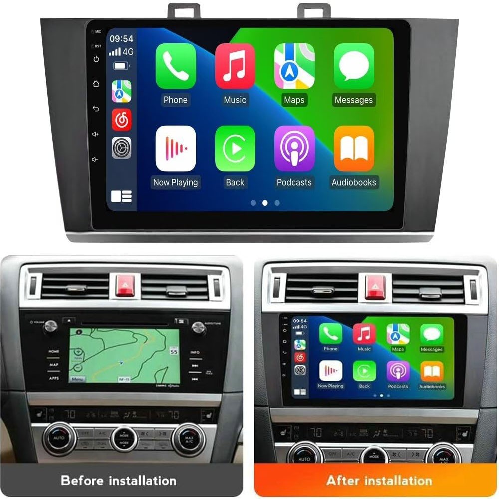Navi GPS Car Radio Stereo Carplay For 2015-2018 Subaru Legacy Outback 4+64G 9in