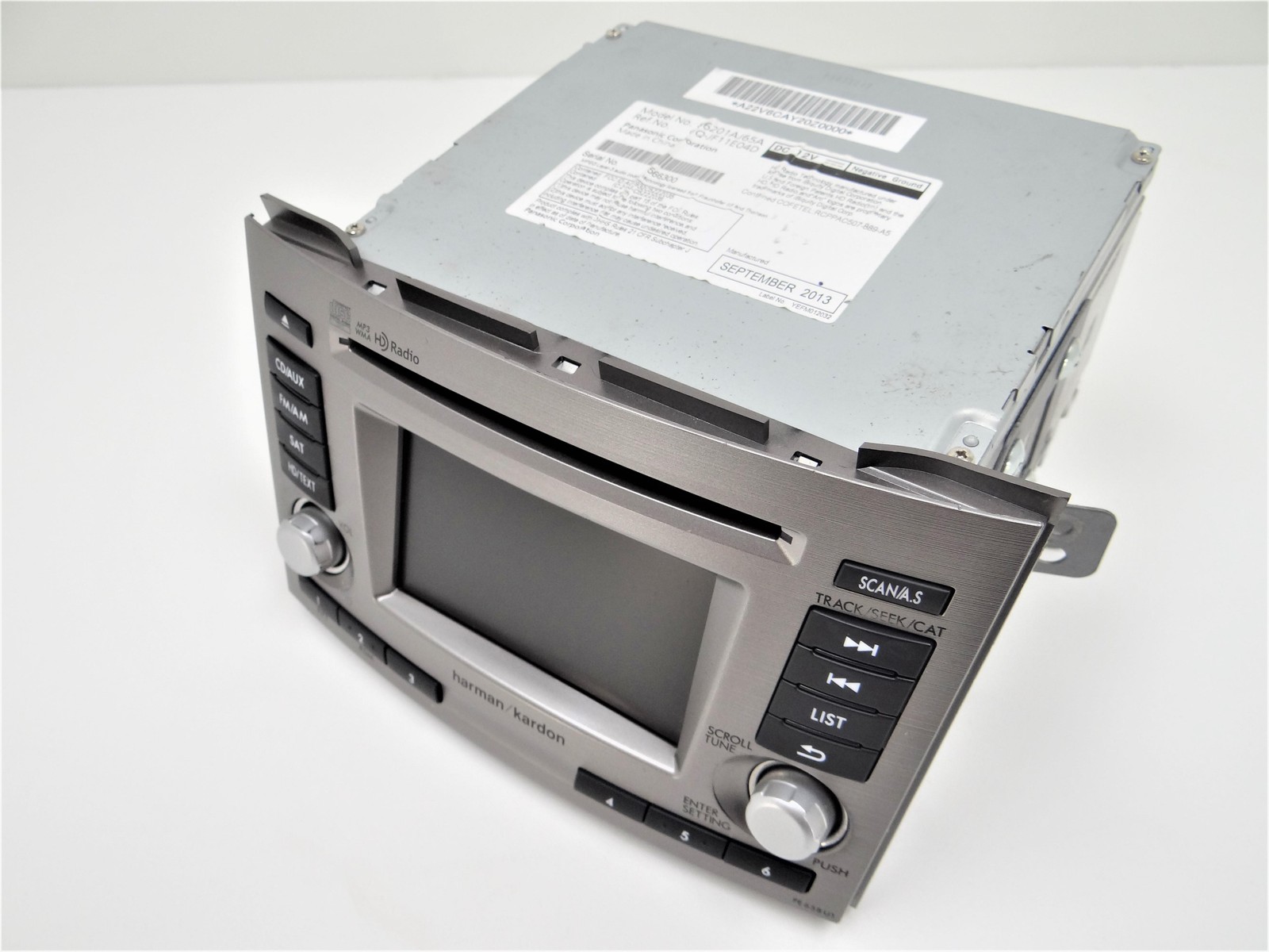 2013-2014 Subaru Legacy Am-fm-cd-mp3-wma Radio Receiver Used Oem (86201-aj65a)