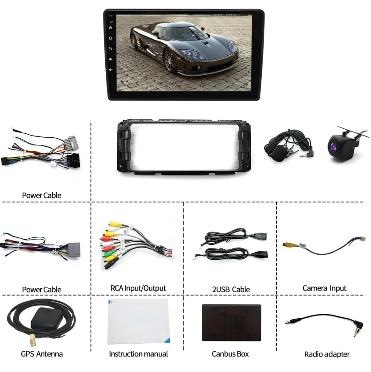 Car Radio Stereo Carplay For 2003-2006 Jeep Wrangler Media Radio