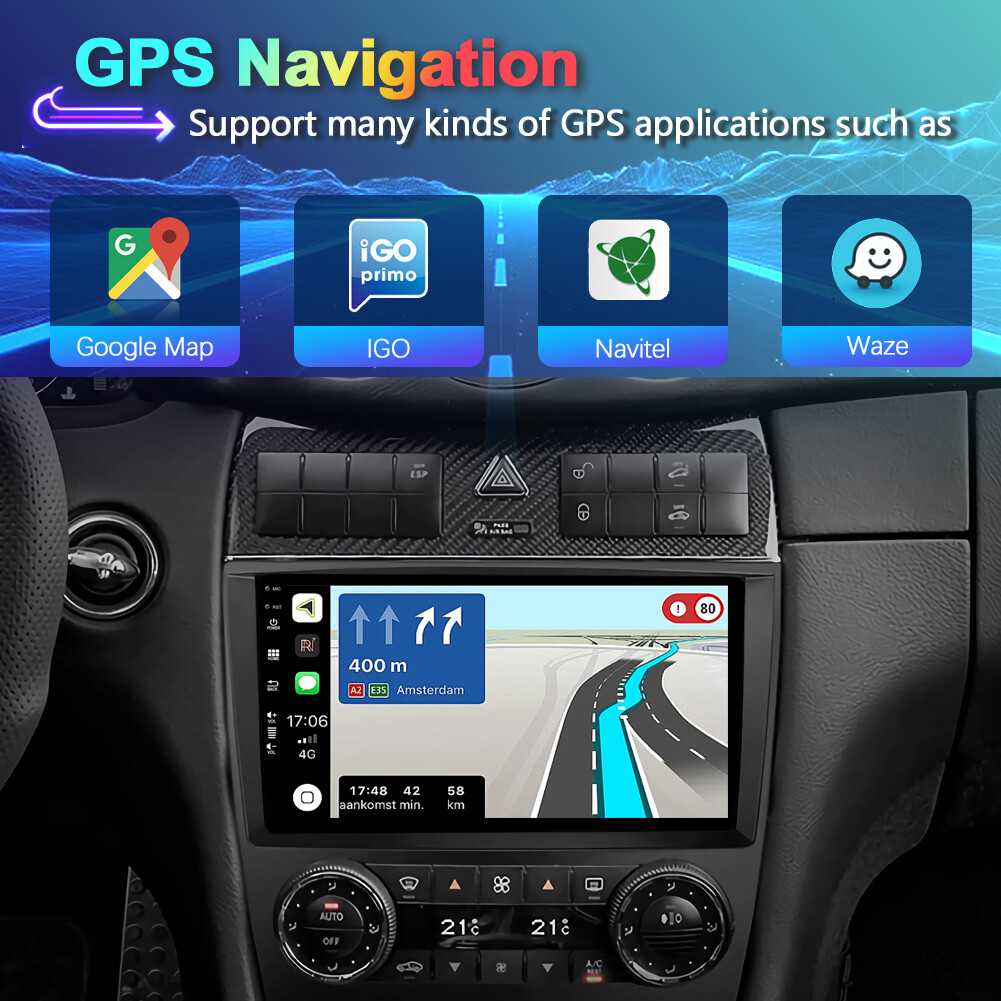 Android13 For Mercedes Benz C-Class W203 Car Stereo Radio GPS Navi CarPlay 128GB