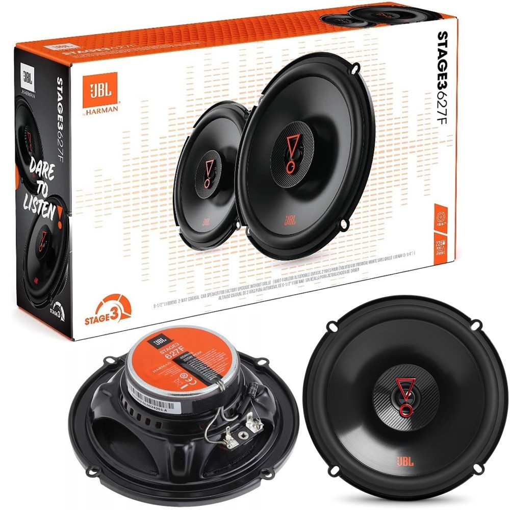 JBL Package Car Stereo Bluetooth USB/FM Radio (No CD) & 4X Stage3 6.5″ Speakers
