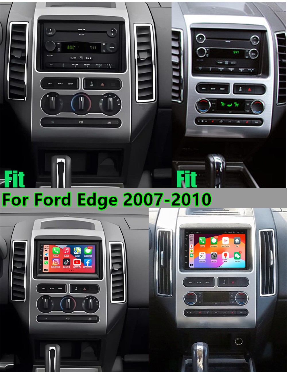 Touch Screen Car Stereo Radio BT FM RDS Head Unit Fit For Ford Mustang 2005-2009