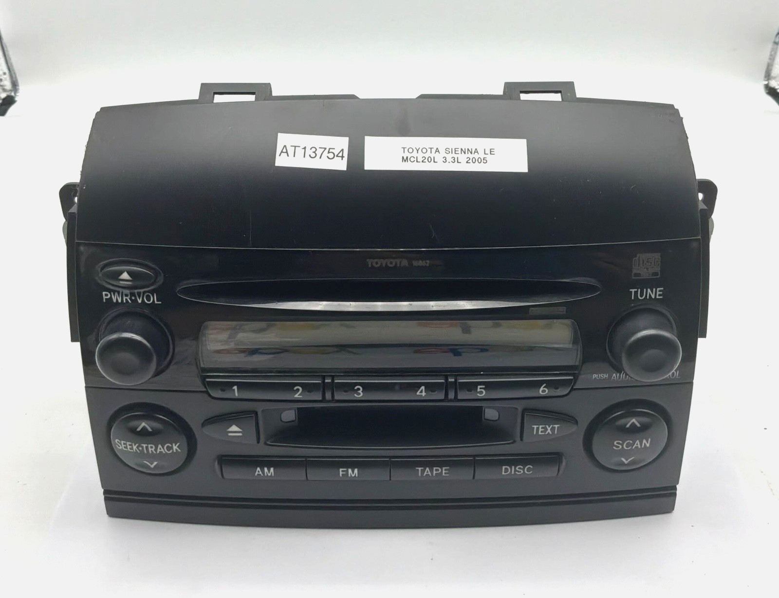 OEM 04-10 Toyota Sienna LE AM FM Radio Receiver WMA MP3 CD Single Disc Player