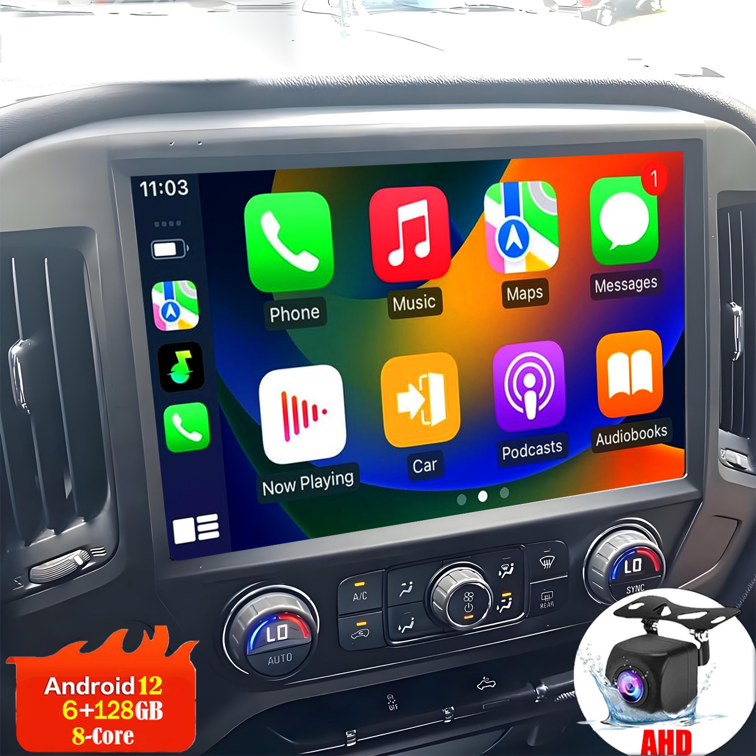 13.1″ Large Screen Car Stereo Radio For 2014-2018 Chevrolet Silverado GMC Sierra