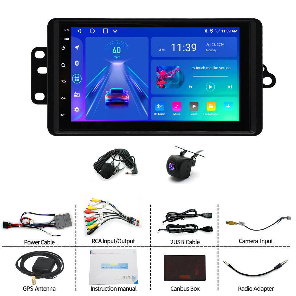 For 2002-2004 Oldsmobile Bravada Android Auto & CarPlay Stereo Radio GPS 7″ RDS