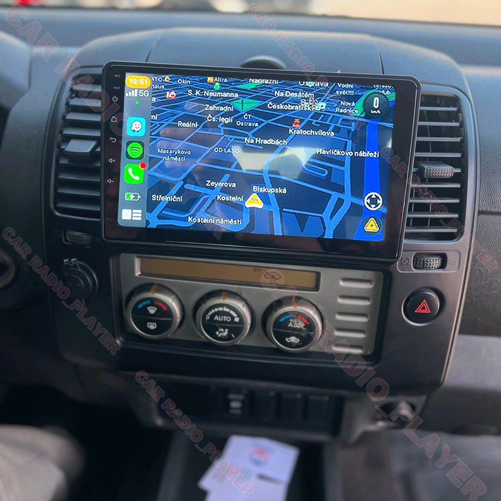 For Nissan Navara 2006-2012 Car Stereo Radio Android Auto Carplay GPS Navi 2+32G