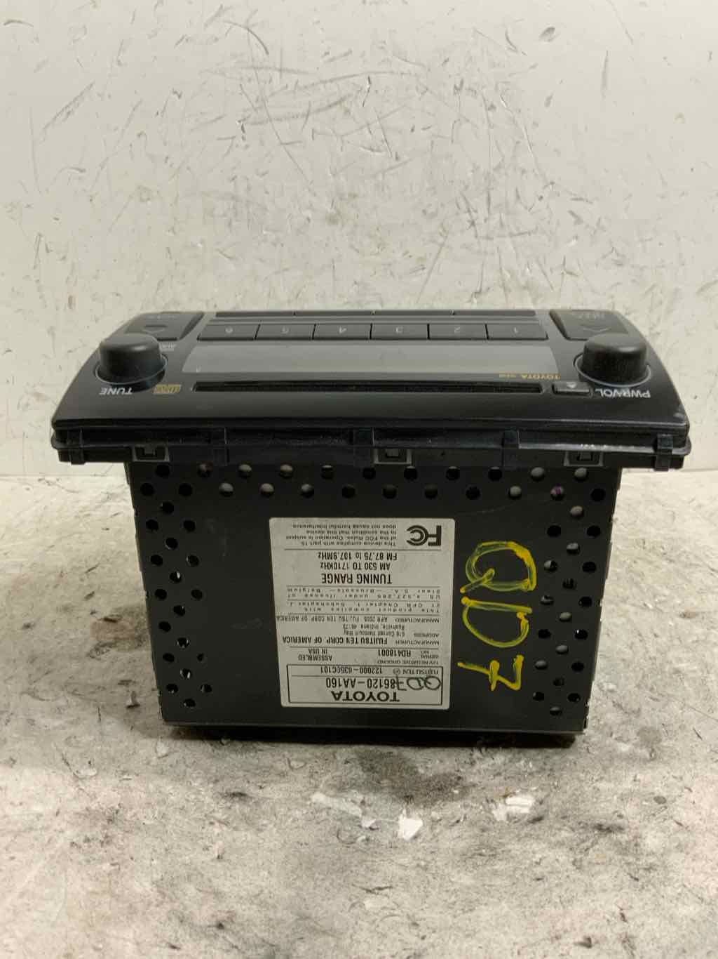 05-06 Toyota Camry Audio & Visual Equip ID#Radio16860 86120-AA160 W/ONav 58895