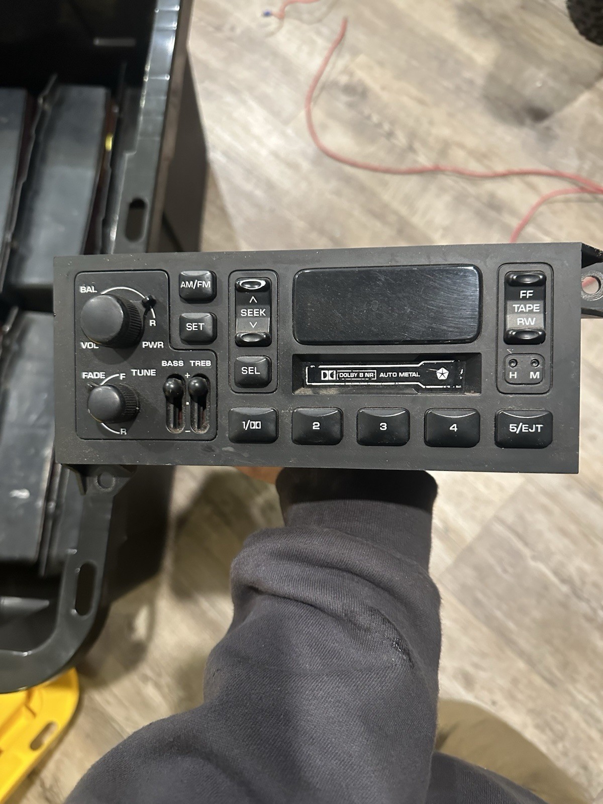 84-02 Chrysler Dodge Jeep Wrangler OEM Cassette Player Radio P04858556AD TESTED