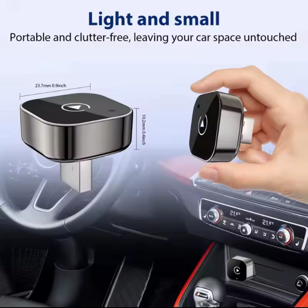 2025 USB Wireless CarPlay Adapter For iPhone Apple Wireless Dongle Plug ＆ Play