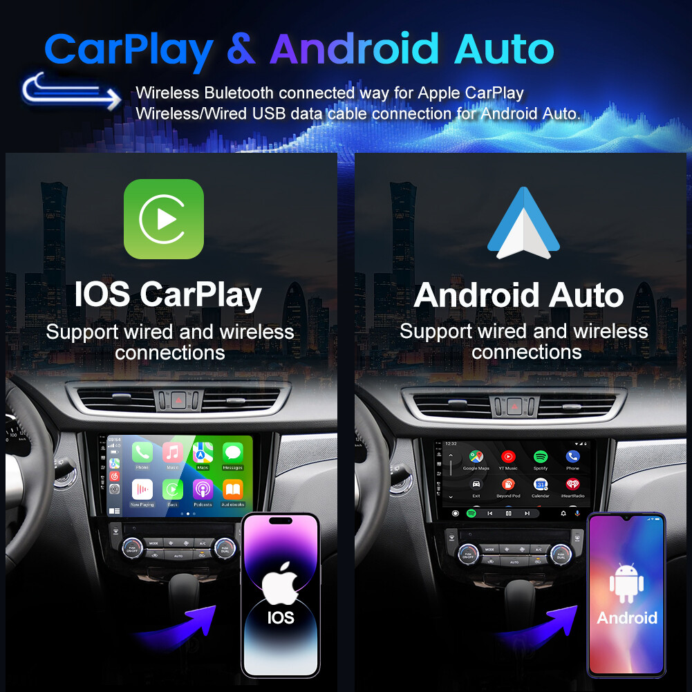 4G FOR NISSAN XTRAIL QASHQAI ROGUE 2014-2018 CARPLAY ANDROID 14 CAR STEREO 128GB