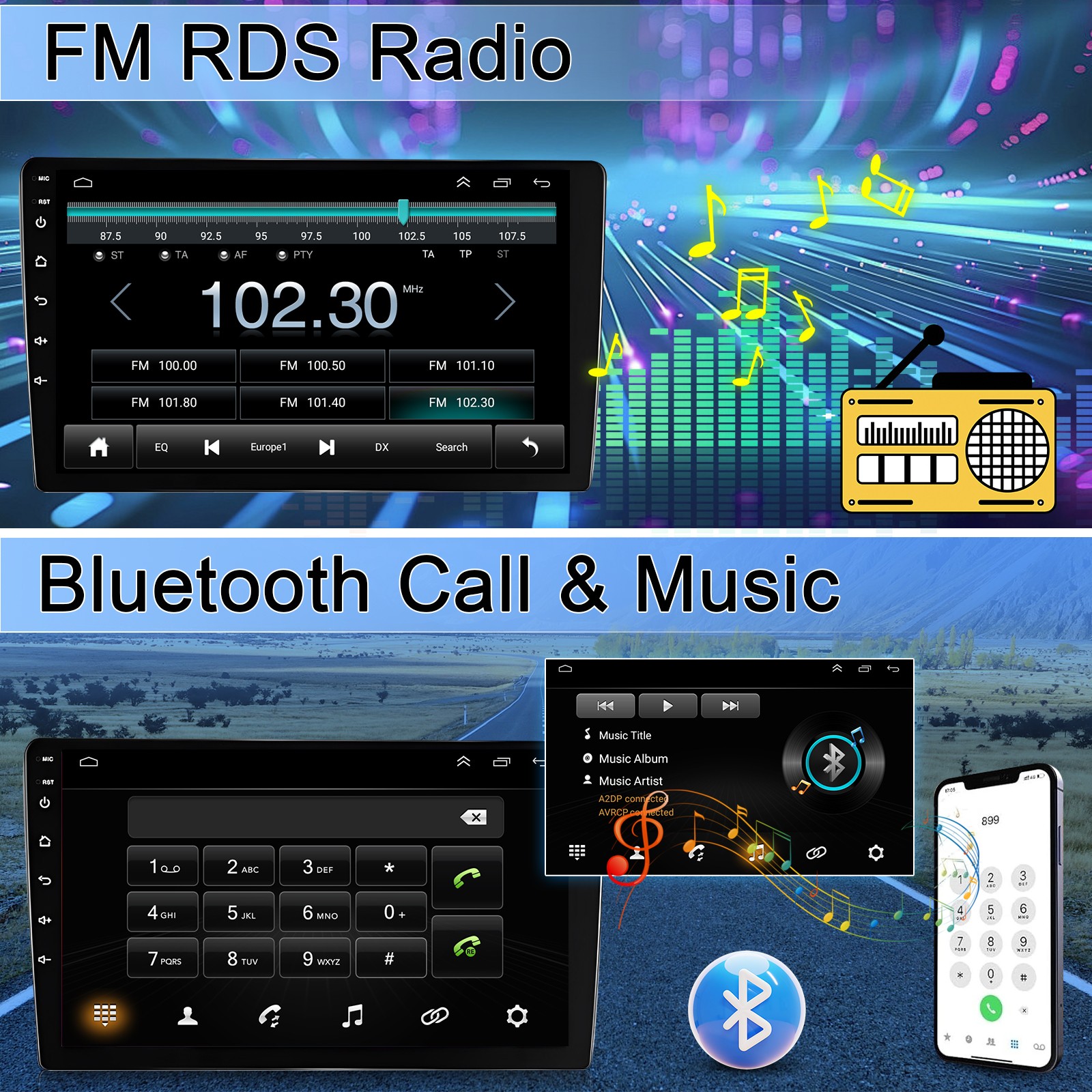 10.1″ Android 15 Carplay Car Stereo Radio GPS For 2015-2019 Hyundai Creta ix25