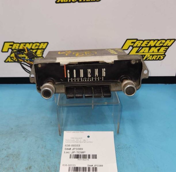 AM UNTESTED Radio “8TMF” Fits 1968 FORD 1142279