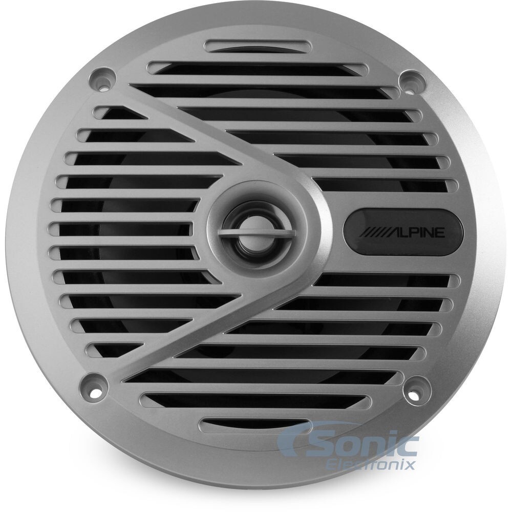 Alpine KAC-CMD-CTR Digital Audio Receiver with 6.5″ Coaxial Marine Speakers
