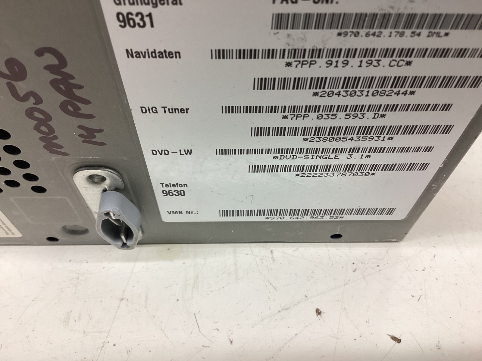 12-15 Porsche Panamera 970 CD/RADIO XM/NAV Control Unit 970-642-963 52