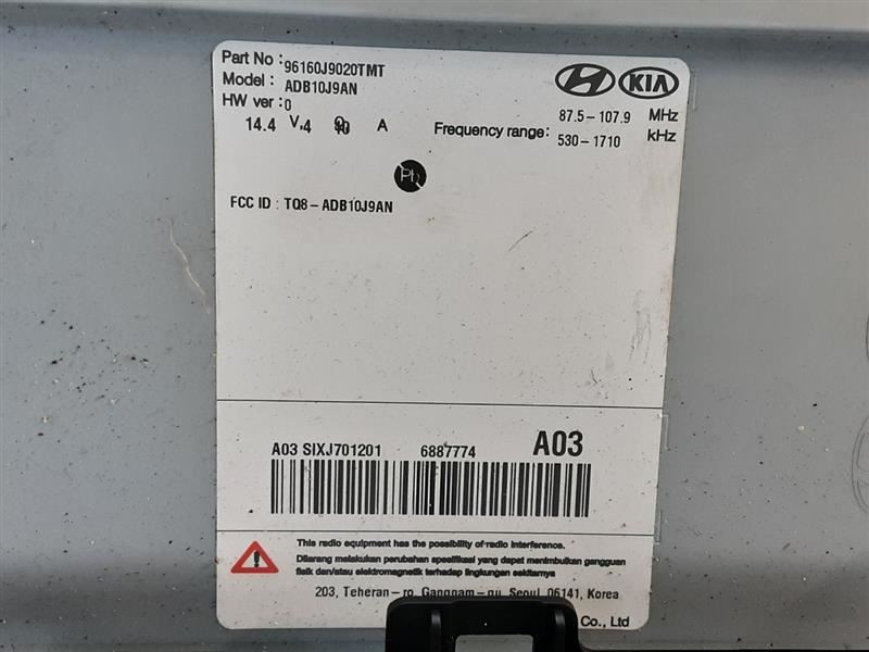 Audio Equipment Radio Display And Receiver US Market Fits 18-21 KONA 2494940