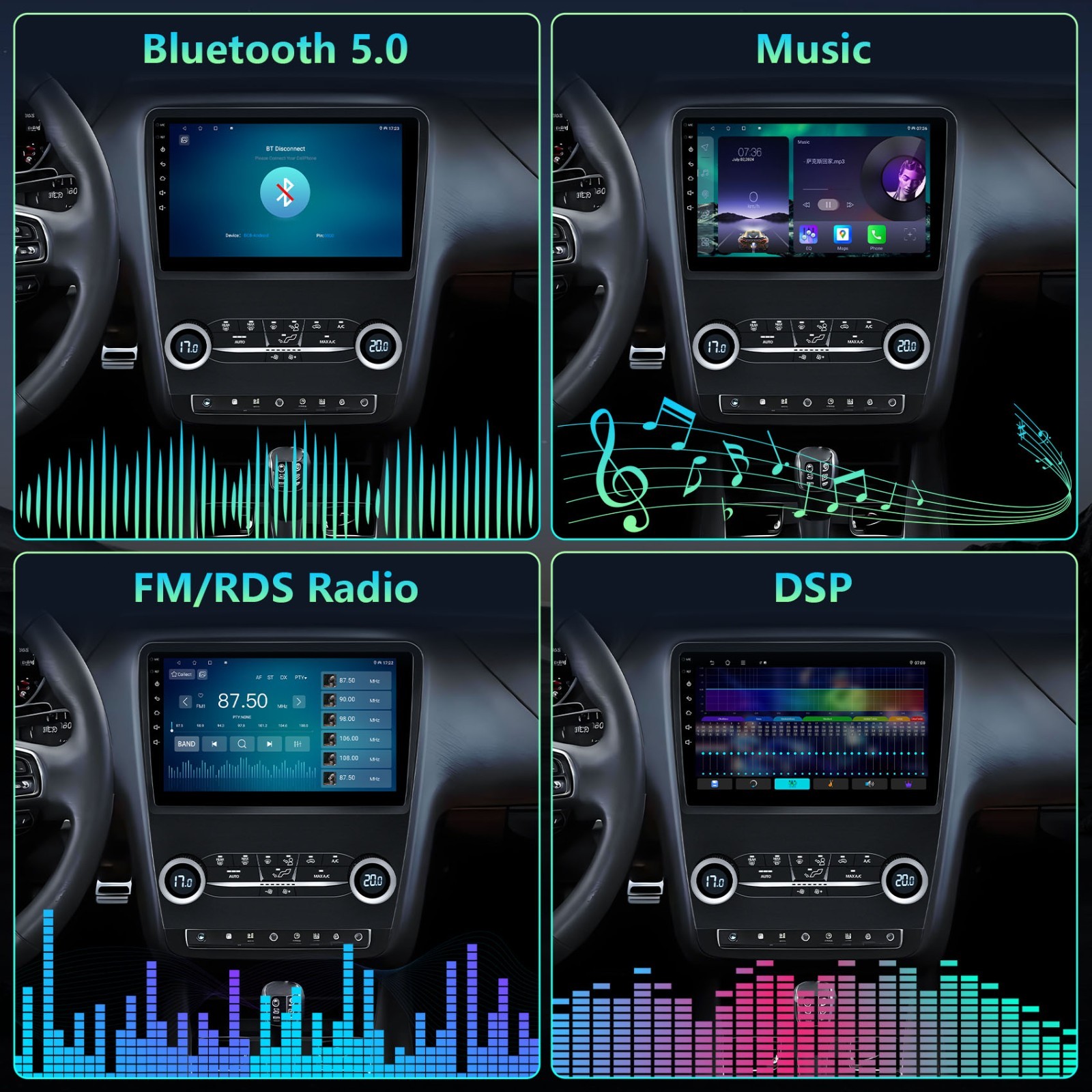 10.1″ For Ford Mustang 2010-2014 Android 13 Car Radio Stereo Carplay GPS Navi BT
