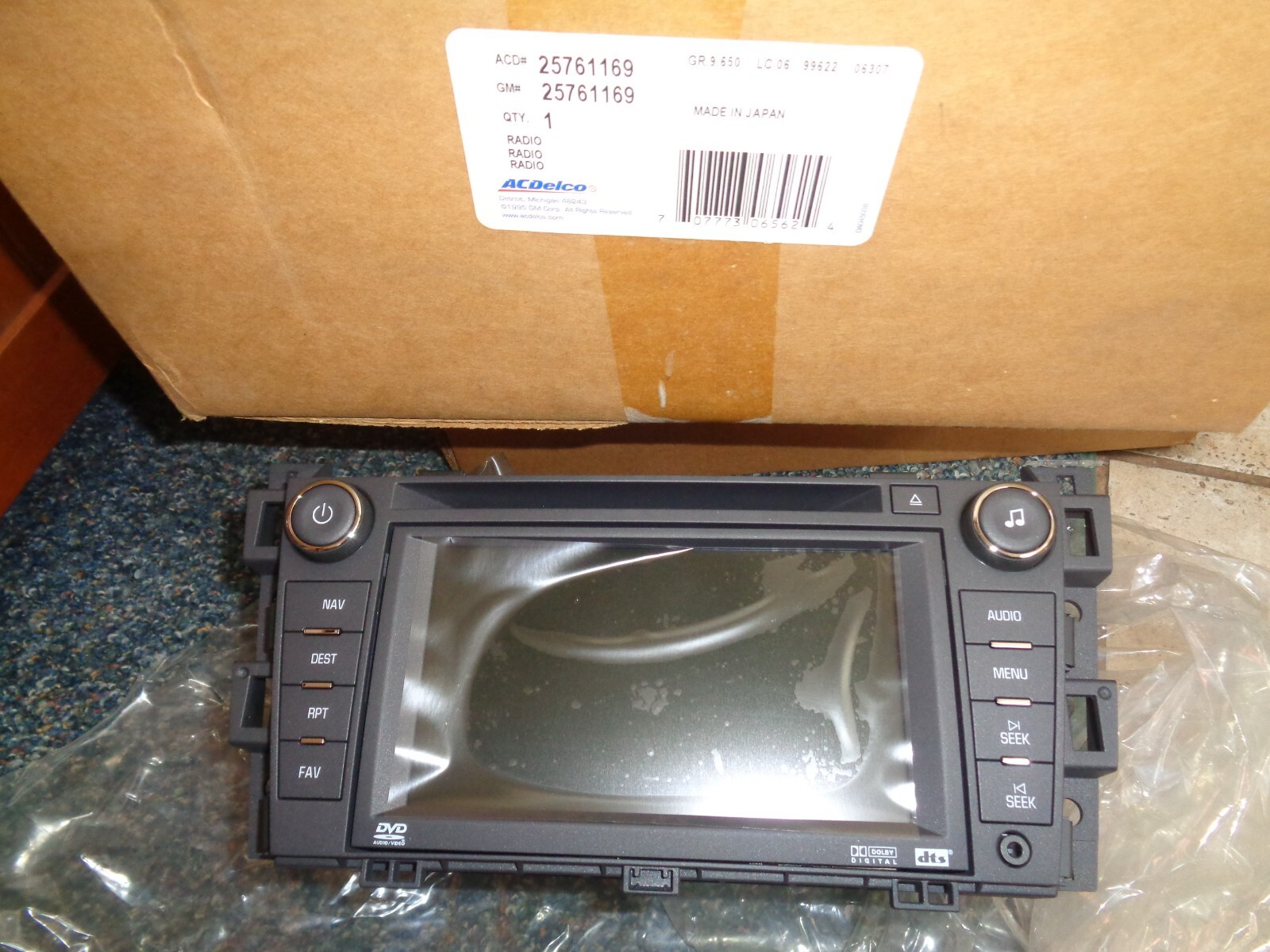 OEM GM ACDELCO 25761169 2006 CADILLAC DTS RADIO STERIO CLOCK DISC ORIGINAL