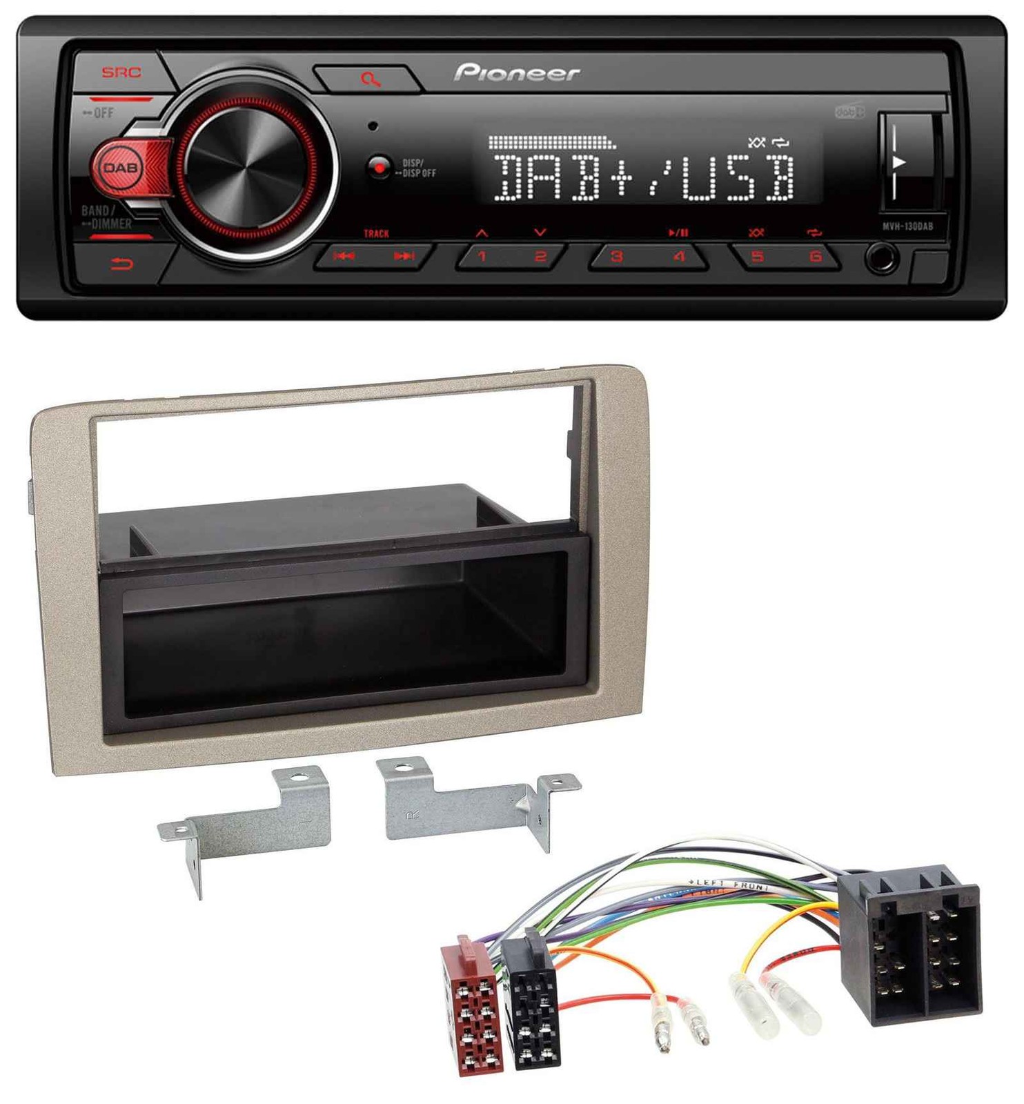 Pioneer MP3 1DIN DAB USB AUX Car Stereo for Lancia Musa (2005 onwards)