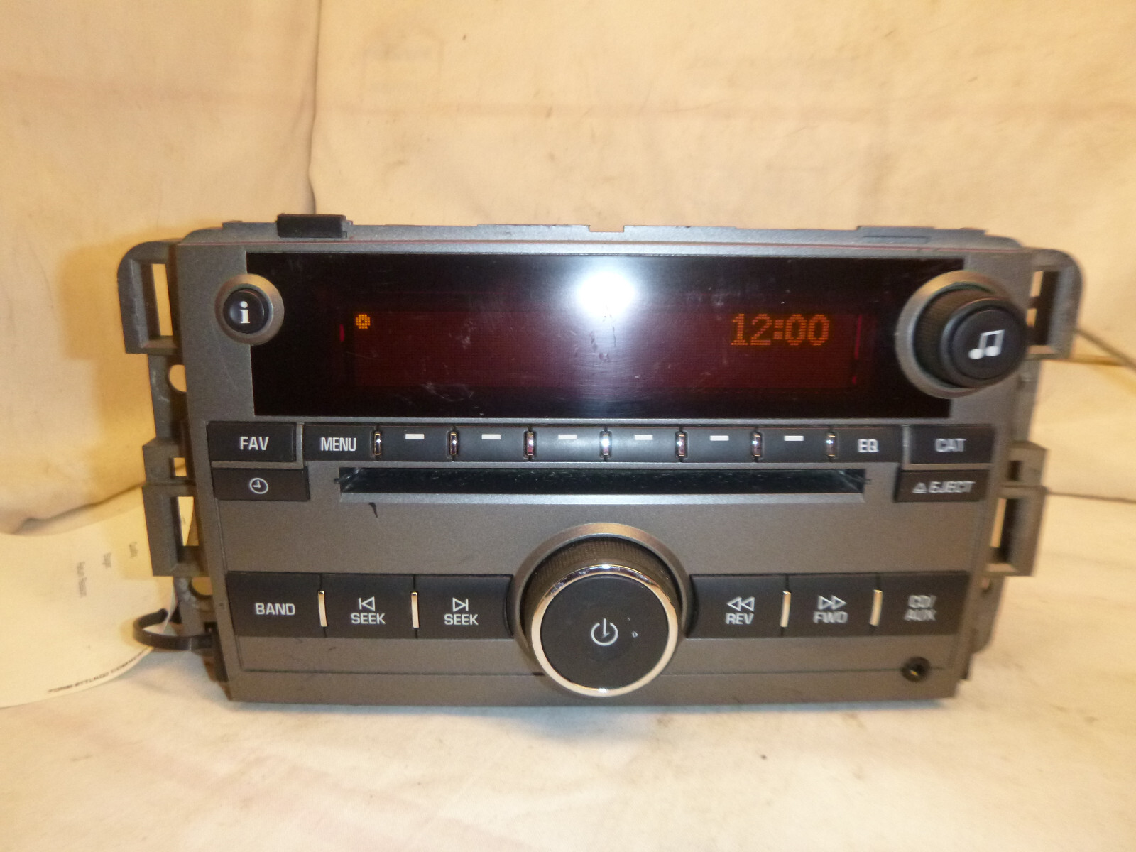 08 09 Saturn VUE AM FM Radio Cd Mp3 Player 25956992 FMD21